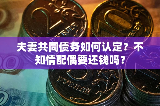 济南夫妻共同债务如何认定？不知情配偶要还钱吗？