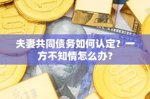 济南夫妻共同债务如何认定？一方不知情怎么办？