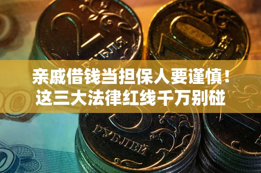 济南亲戚借钱当担保人要谨慎！这三大法律红线千万别碰