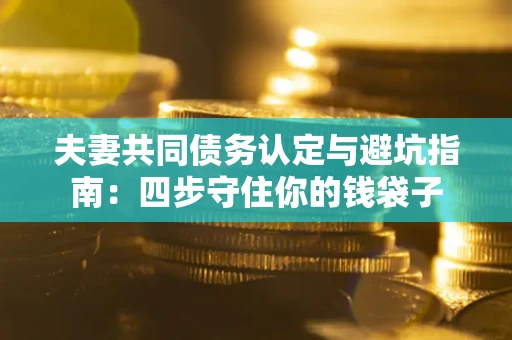 济南夫妻共同债务认定与避坑指南：四步守住你的钱袋子